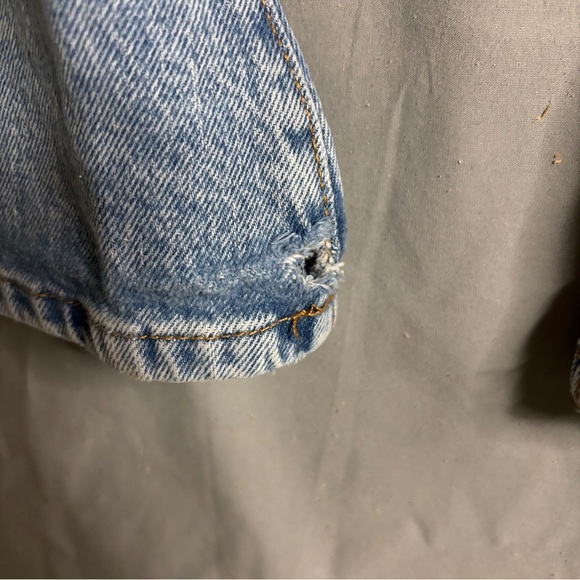 Forever 21 Light Blue Wide Leg Jeans - Picture 4 of 7